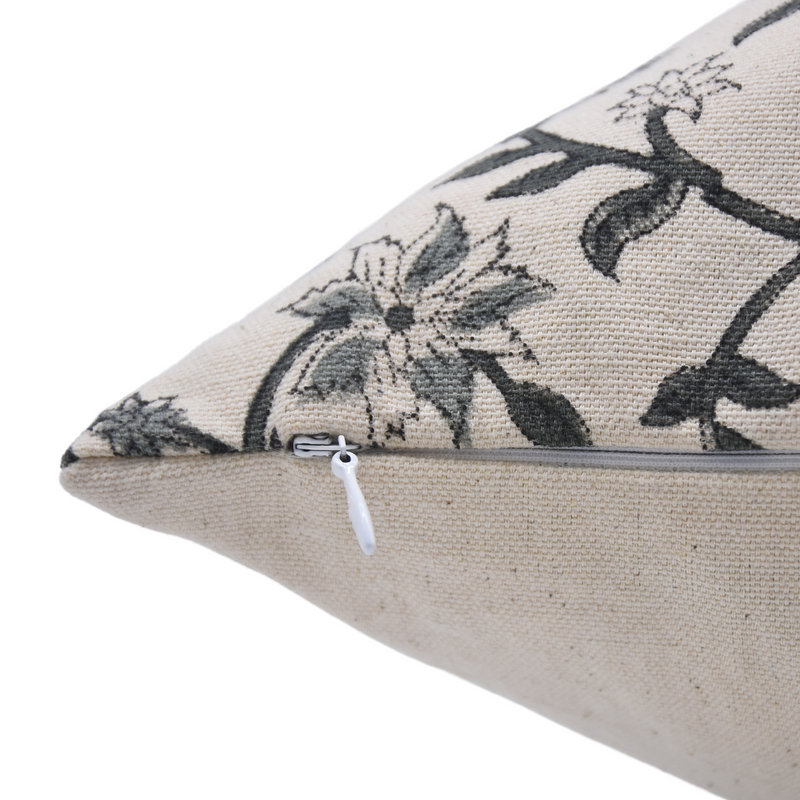 Housse de coussin en coton fabriqué à la main Fab divine Aradhna Design, Carré, 16 po x 16 po