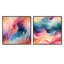Crus - Ensemble de 2 collages carrés abstraits-101843042-101843043
