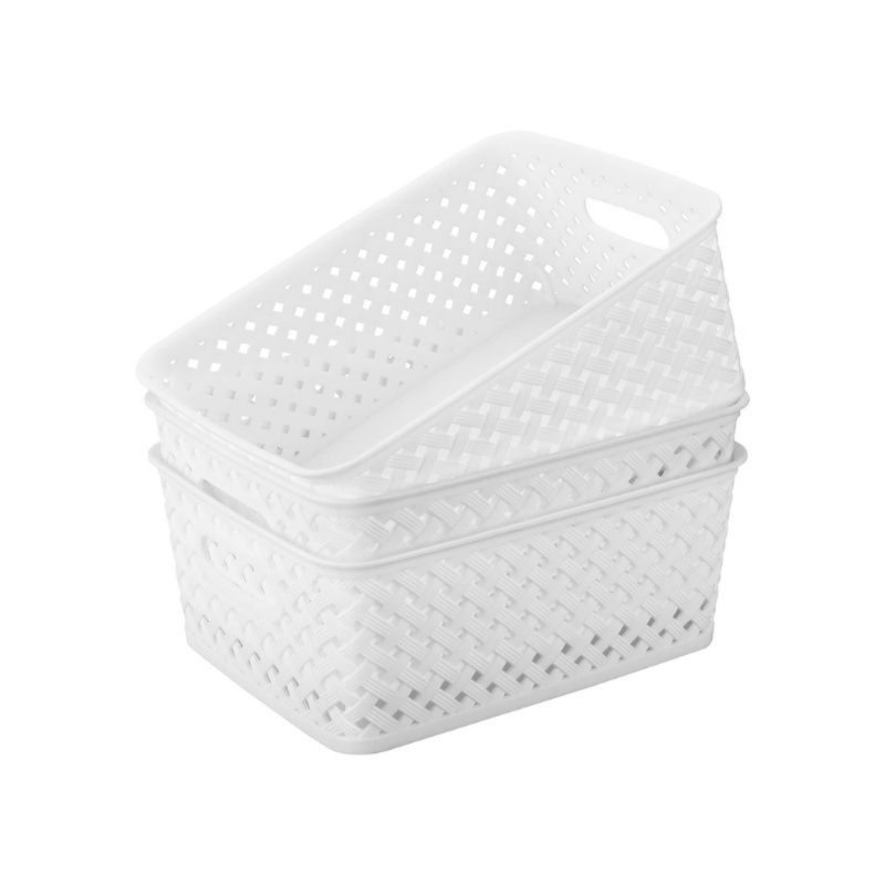Ensemble de bacs de rangement en plastique