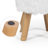 Solid + Manufactured Wood Accent Stool