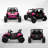 Qaba 12V Kids UTV, Battery Powered Ride on Truck, Off-Road Electric Car with Remote Control, 4-Wheel Suspension, LED Headlights, 3 Speeds, Horn & Music, for Boys and Girls, Black-103301784