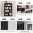 Brusnice 55" H x 31" W Standard Bookcase with 4-Tiers Shelf-762670710-746470924