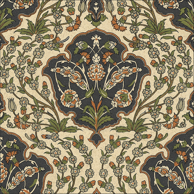 Persian Tile III - Wrapped Canvas Print, 51cm H x 51cm W x 3.8cm D