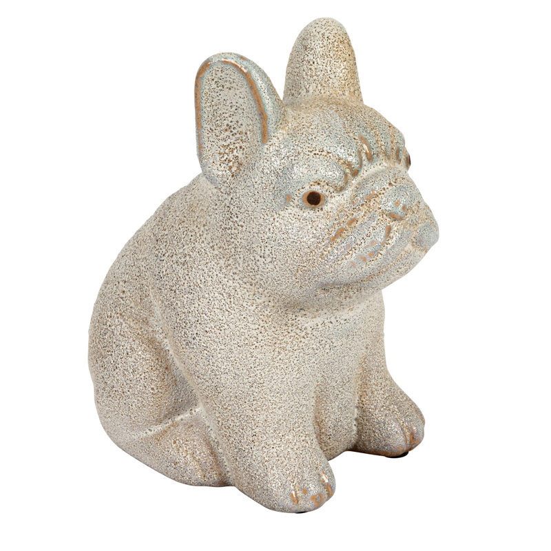 Figurine de bouledogue français Conistanze Terra-Cotta