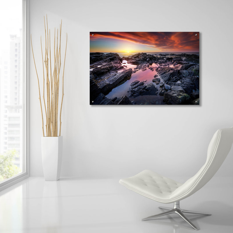 «Still Waters» par Rick Berk, art mural en verre acrylique, H 24 po x l 36 po x P 0,2 po