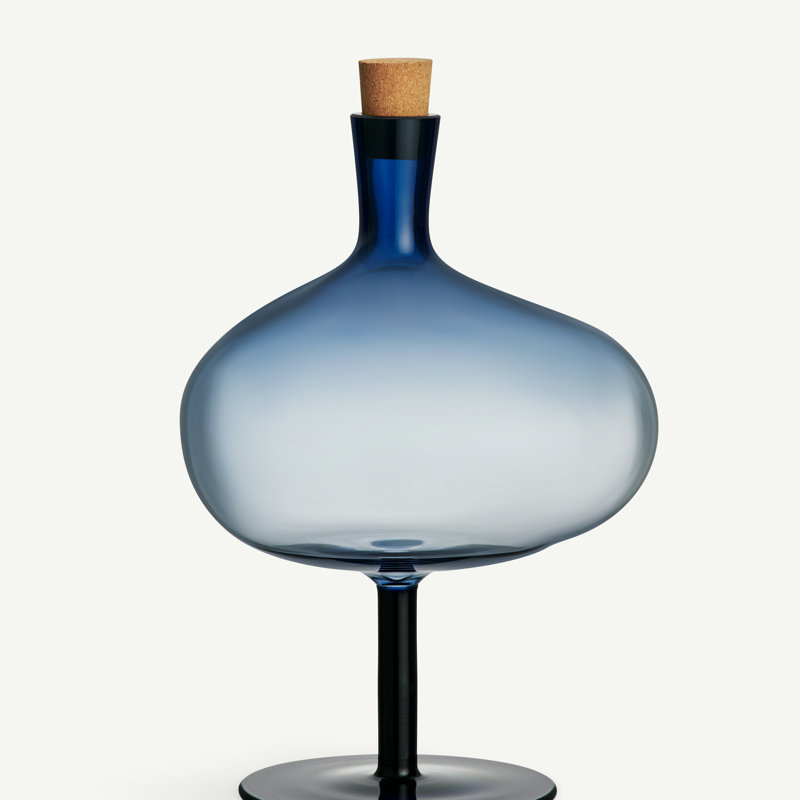 Grande bouteille Bod, H 11,61 po x l 5,96 po x P 5,96 po, Bleu