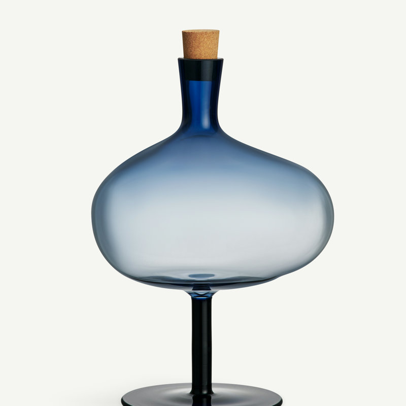 Grande bouteille Bod, H 11,61 po x l 5,96 po x P 5,96 po, Bleu