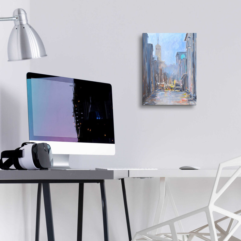 «City View» par Inconnu JD, H 16 po x l 12 po x P 0,13 po