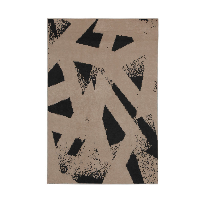 Premium Hall Carpet, 3.3 x 6.6 Feet, 100% Polyester, 0.3 in Pile Height | Antibacterial, Non-Slip Underside, Machine Washable | Elegant 3D Digital Print Design, Perfect for Entryways & Living Rooms