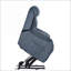 Fauteuil inclinable électrique pour personnes âgées, électrique avec télécommande, fauteuil de salon en velours | Bleu marine | Velours-57090134