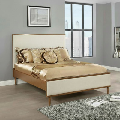 Stanley Brown Wood Frame Eastern King Platform Bed