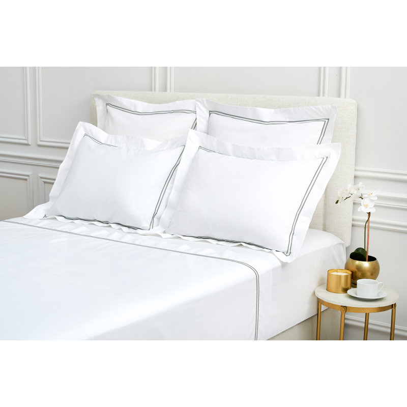 Coltrane 100% Cotton Envelope Sham, Euro, Pearl Gray