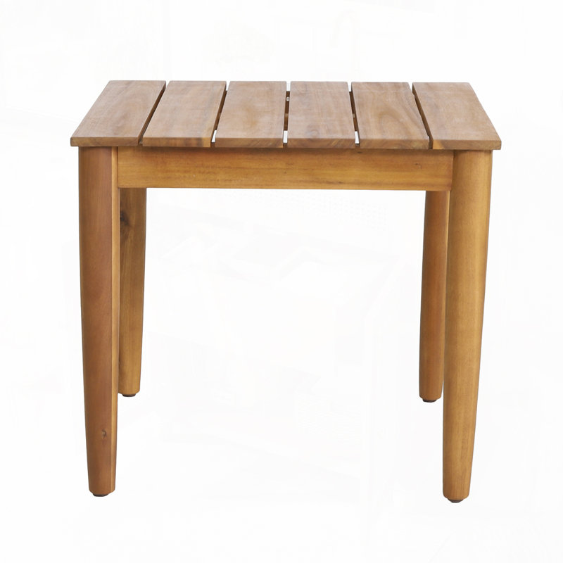 Table d'appoint en bois pour l'extérieur et l'intérieur