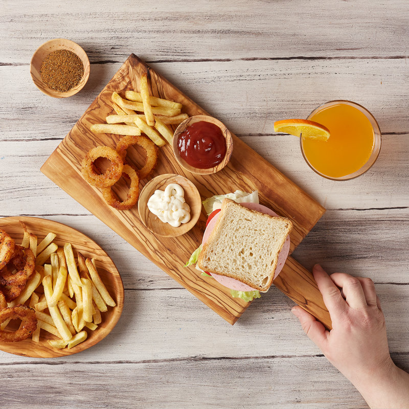 Crystalia USA Olive Wood Cutting Board