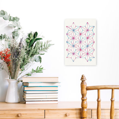Contemporary Art Geometric Traditional Abstract Nature Landscape Wall Art by Aia Ueno - Wrapped Canvas Print