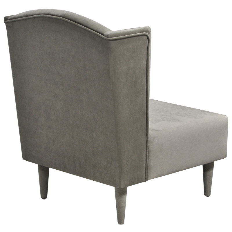 Pepi Upholstered Wingback Chair, Grey