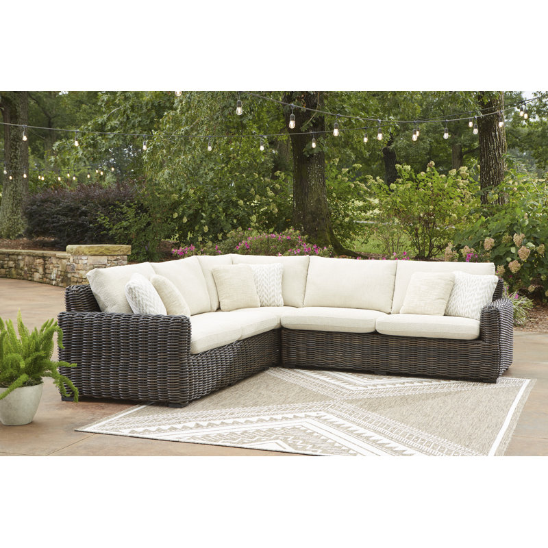 Canapé modulaire d'extérieur 3 pièces Kimora