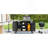 55.5" Outdoor Kitchen Island With 304 Stainless Steel Sink, Metal BBQ Cart With Storage & Lockable Wheels