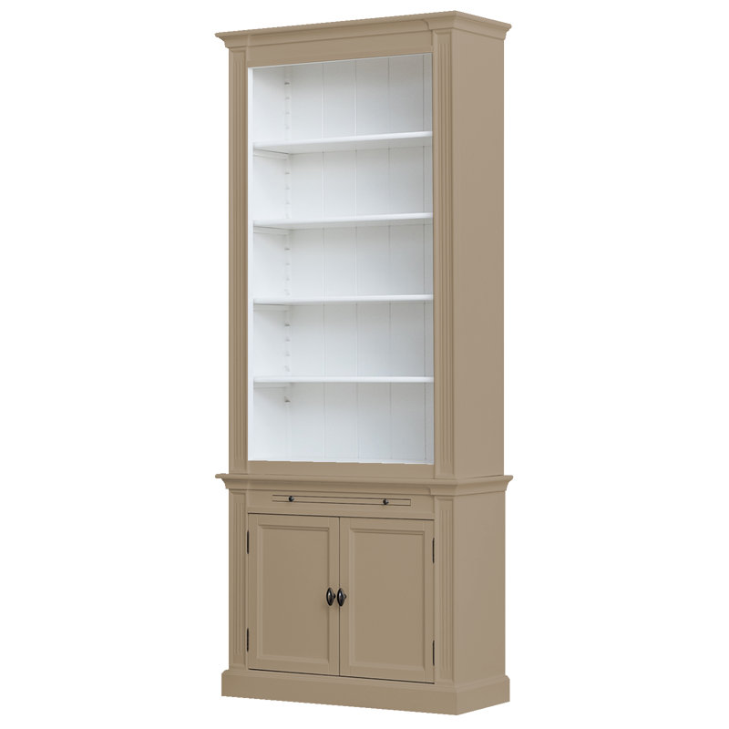 Beven 240cm H x 100cm W Library Bookcase, Brown