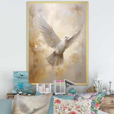 Tranquil Dove Harmony - art mural toile colombe