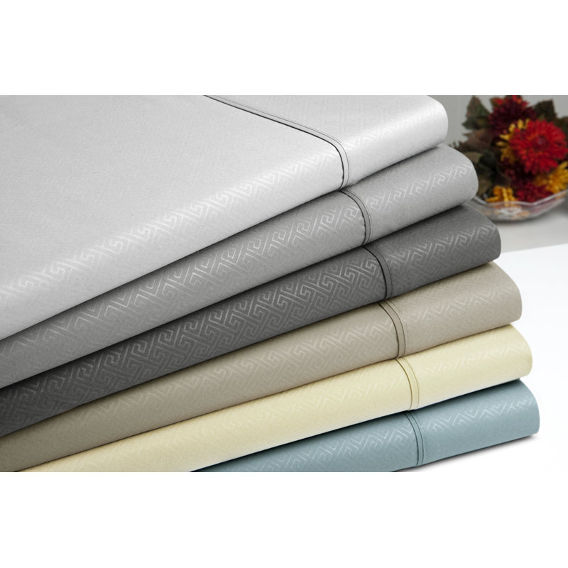 Ensemble de draps 6 pièces US, Ensemble de draps pour grand lit + drap-housse + 4, Blanc