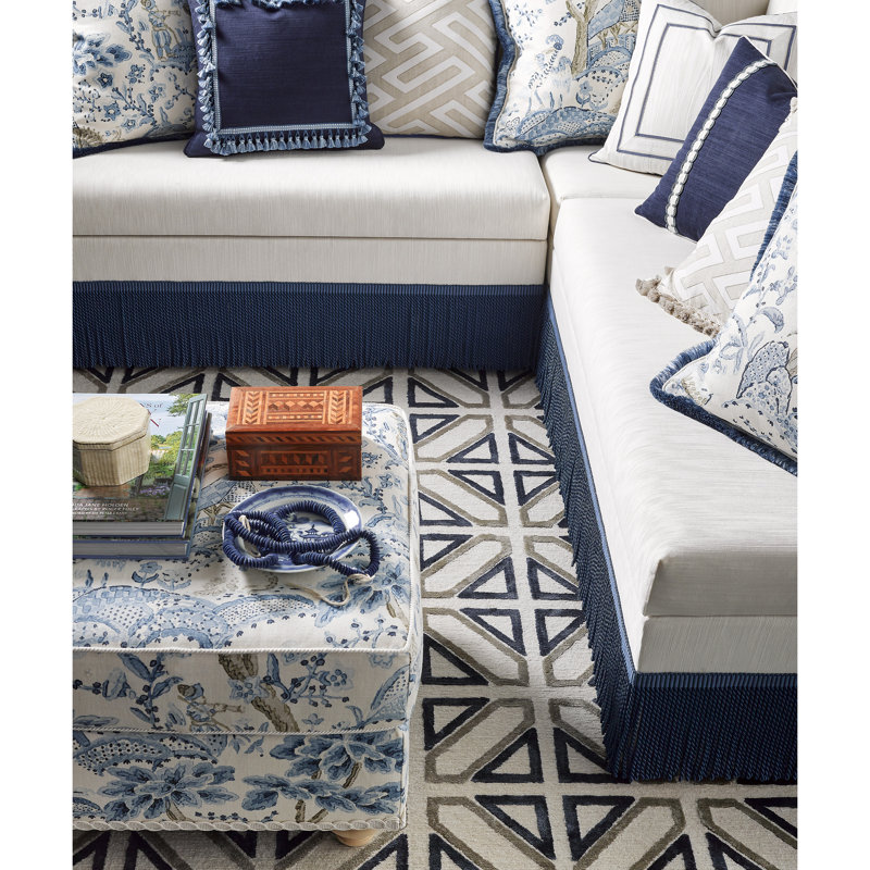 Calabria Riva Fabric, White