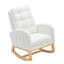 Chaise berçante d'appoint avec repose-pieds