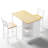 Industrial Style 3 Pieces Counter Height Dining Table Set With Storage Shelves, 41.3’’L Rectangular Dining Table With 2 Dining Chairs For Compact Kitchen Or Dining Room-666854242-666854240