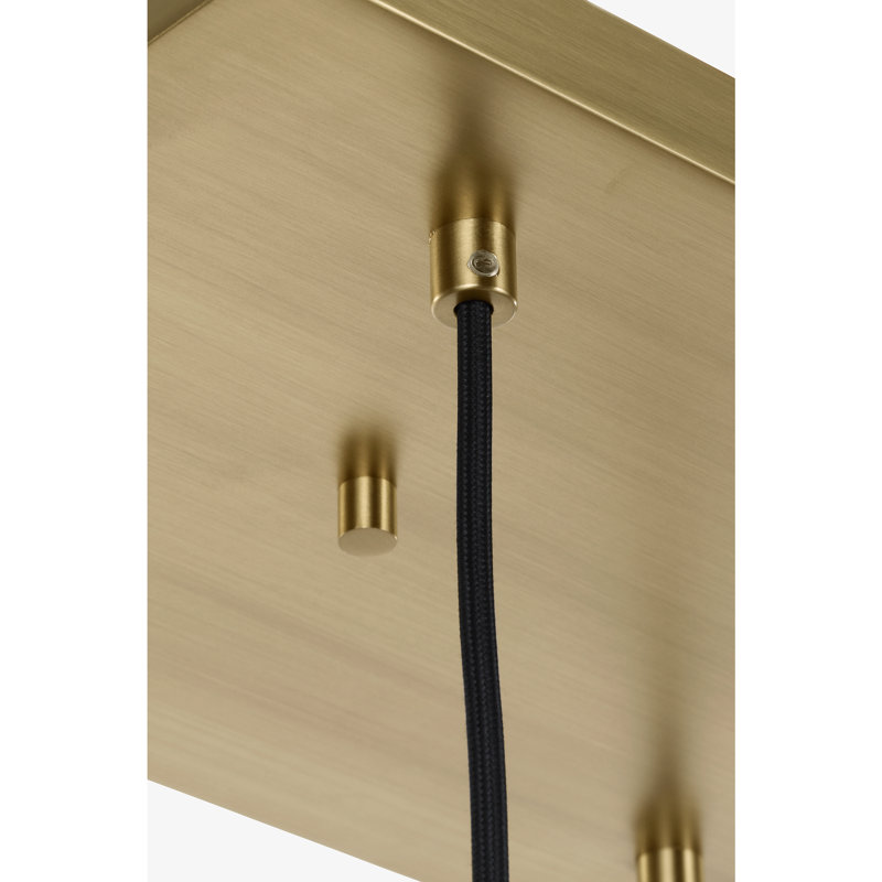 Richard June Modern Sorelle Chandelier, 48.35, Estate Brass