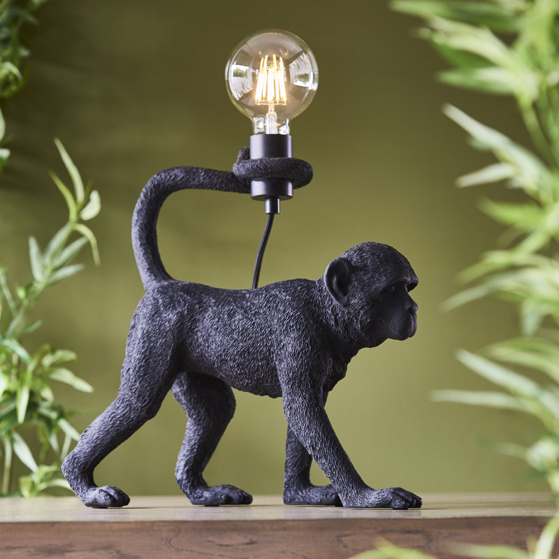 Bre Resin Novelty Lamp, Matt Black