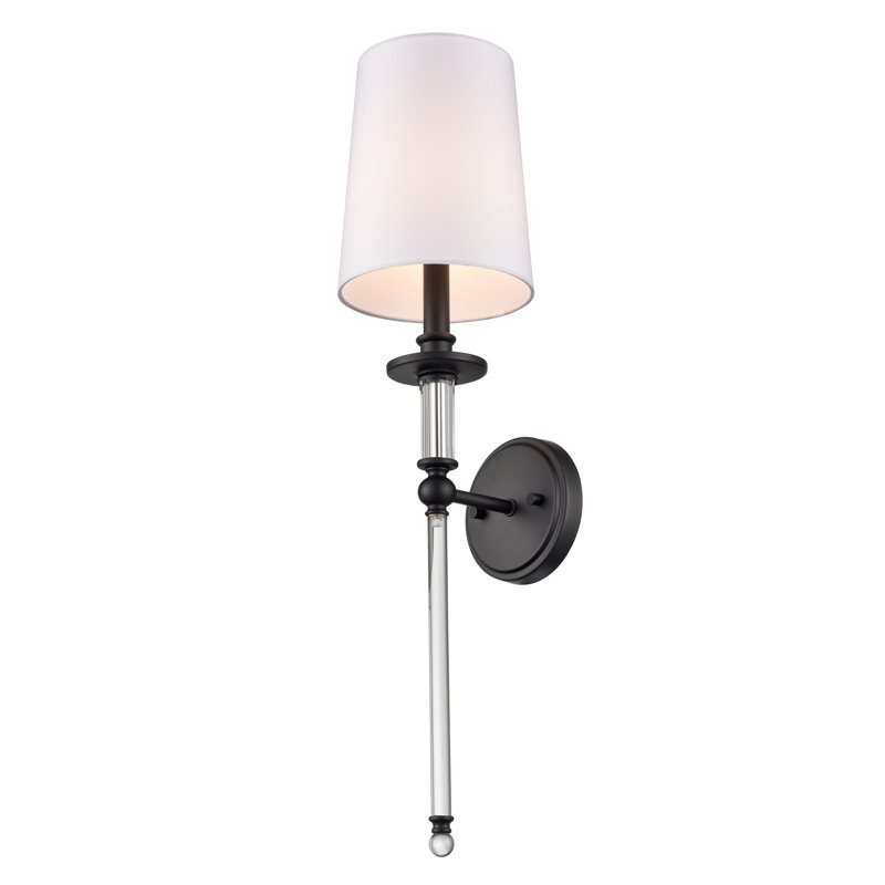 1 Light 6.5 In. Matte Black Indoor Wall Sconce