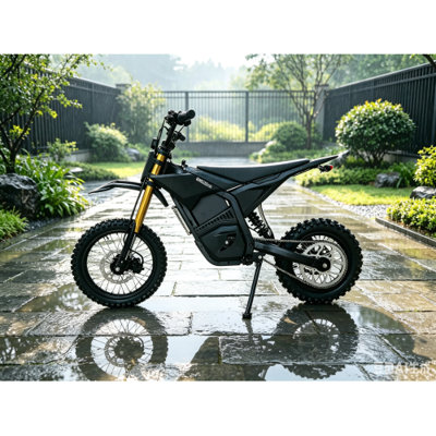 Electric Off-Road Dirt Bike, 3000W Peak Brushless Motor, 60V 20.8Ah Removable Battery, 55 KM/H Max Speed, Hydraulic Suspension & Disc Brake for Adult Recreational Riding,Black