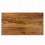 Table basse d'extérieur rectangulaire avec pieds tubulaires en angle et plateau en bois