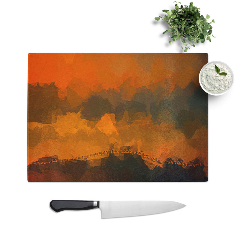 Glass Hills in Tuscany Italy in Abstract Chopping Board, 39 cm W x 28.5 cm L