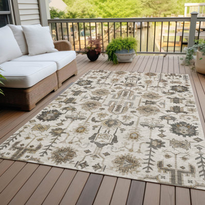 Alta Washable Oriental Indoor / Outdoor Area Rug