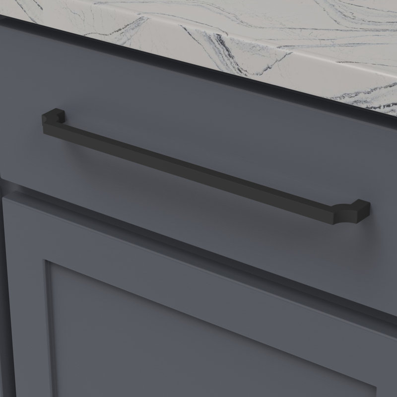 Monarch Bar / Handle Pull, 12", Matte Black
