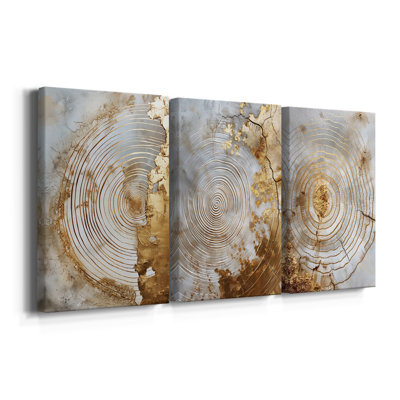 ABSTRACT Series CLxxi - Toile tendue sur mesure - 3 pièces