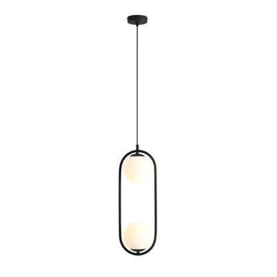 2 - Light Black Geometric Pendant