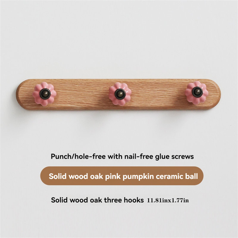 Wall Mounted Clothes Hanger, Pink