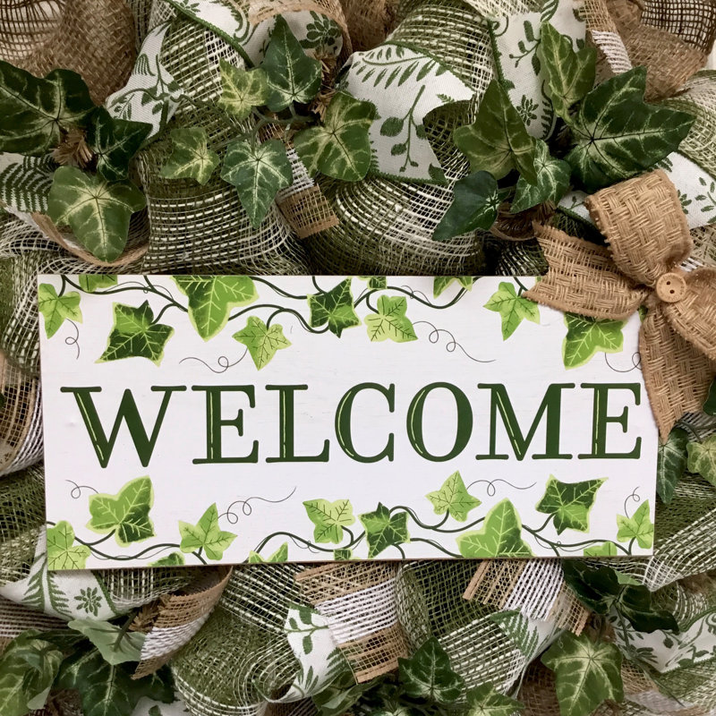 Couronne de bienvenue toutes occasions avec lierre