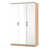 White Gloss/Bardolino Oak