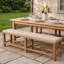 Banc de salle à manger rembourré en bois massif 70,87 po avec siège rembourré en tissu de lin