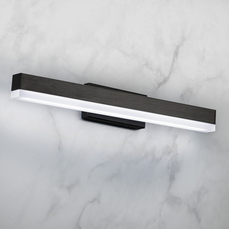 1-Light Dimmable LED Bath Bar, Black