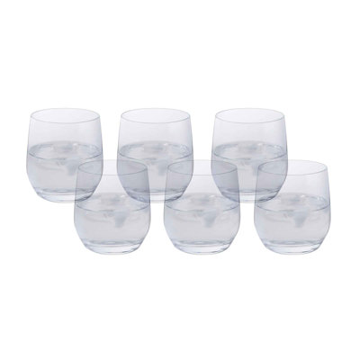 Dartington Crystal Bar Six Tumbler Glasses