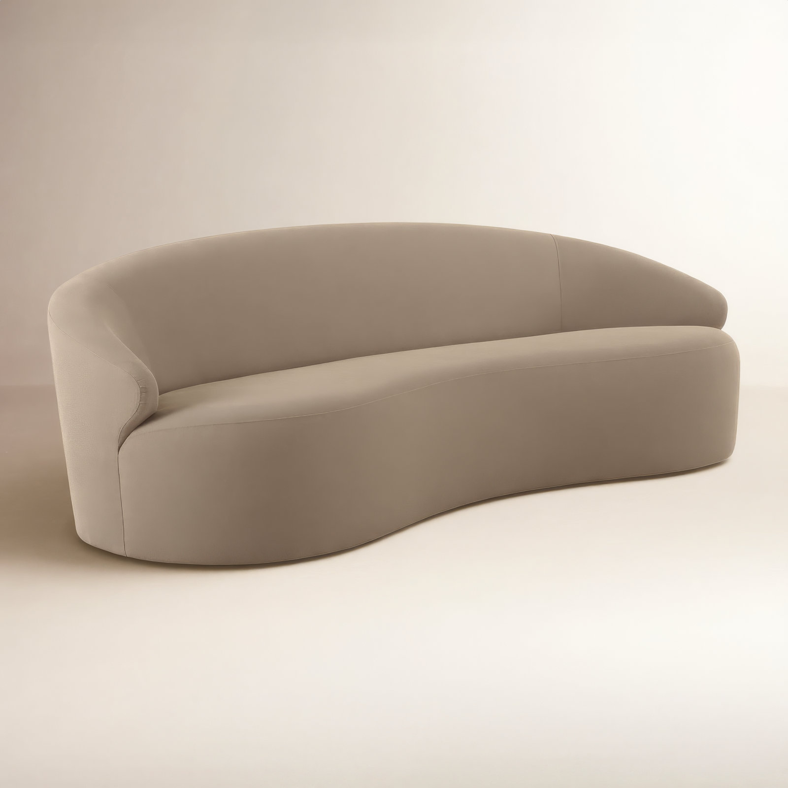 Ashton 100" Upholstered Sofa, Taupe Performance Basketweave