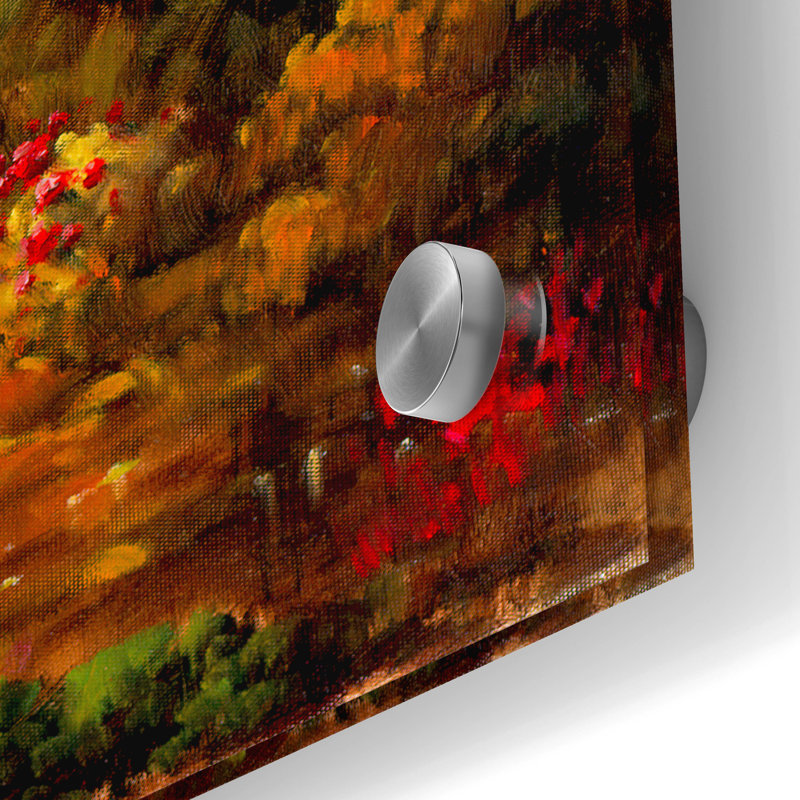 "Chemin d'automne" par Marino, H 24 po x l 24 po