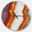 Rayures de pierre colorées - horloge murale moderne-34140712