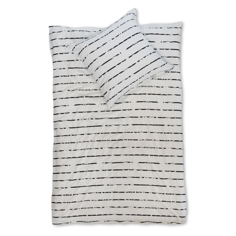 Avanelle Striped Duvet Cover Set with Pillowcases