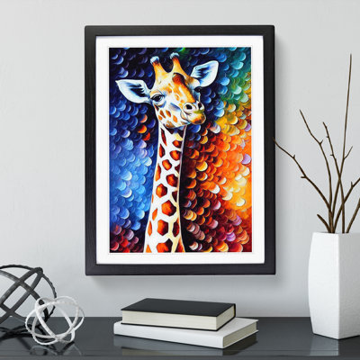 Giraffe Portrait No.2 - Single Picture Frame Painting