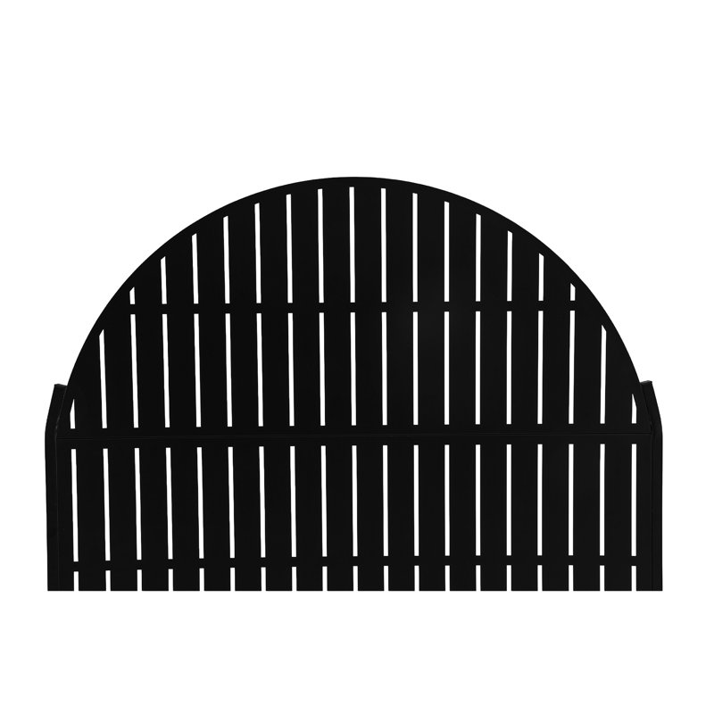 Boîte à fleurs en métal avec treillis et roues Gage, H 70,8 po x l 47,2 po x P 15,7 po, Black